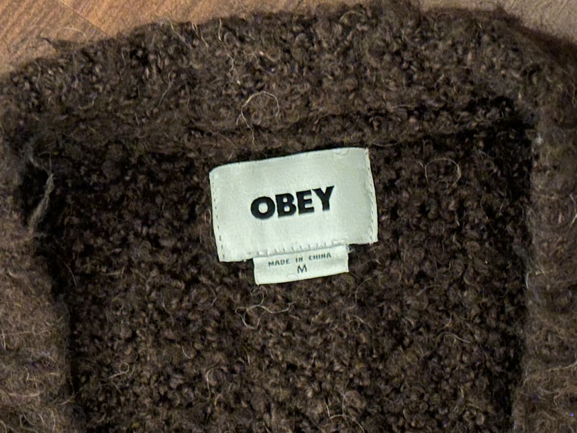 obey 가디건 브라운 M 상품이미지2