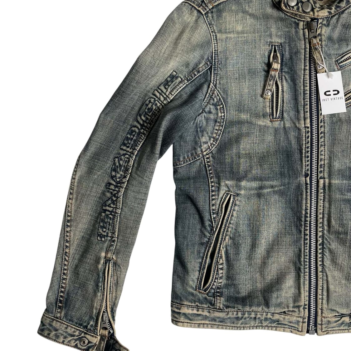 Energie 데님 싱글 라이더 집업 자켓 (italy)    상품이미지4