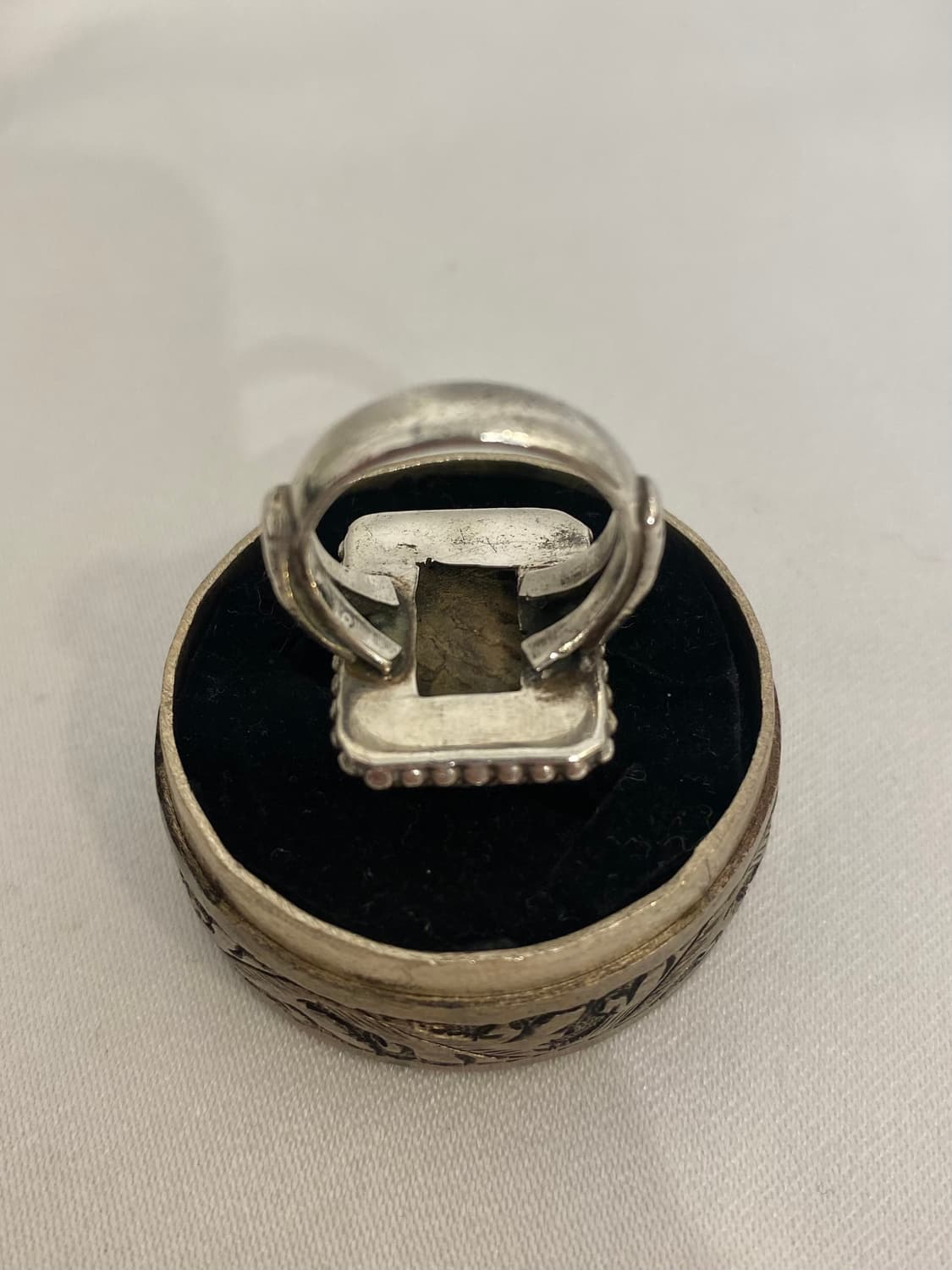 square mother-of-pearl 925silv 상품이미지5