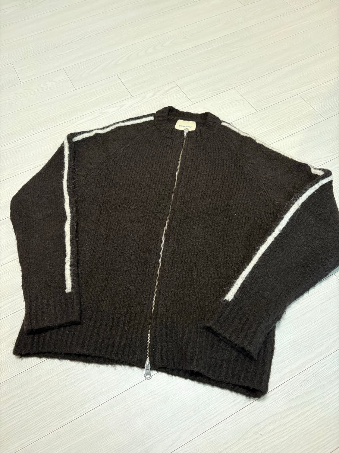 팔로마울 맨즈 그랜드슬램 브라운 니트 집업 S 상품이미지1