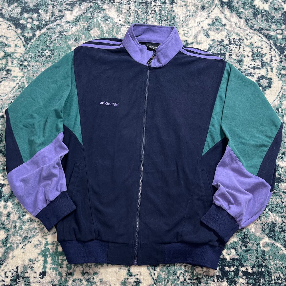 90s Adidas 아디다스 멀티컬러 트랙탑 져지(XL) 상품이미지1