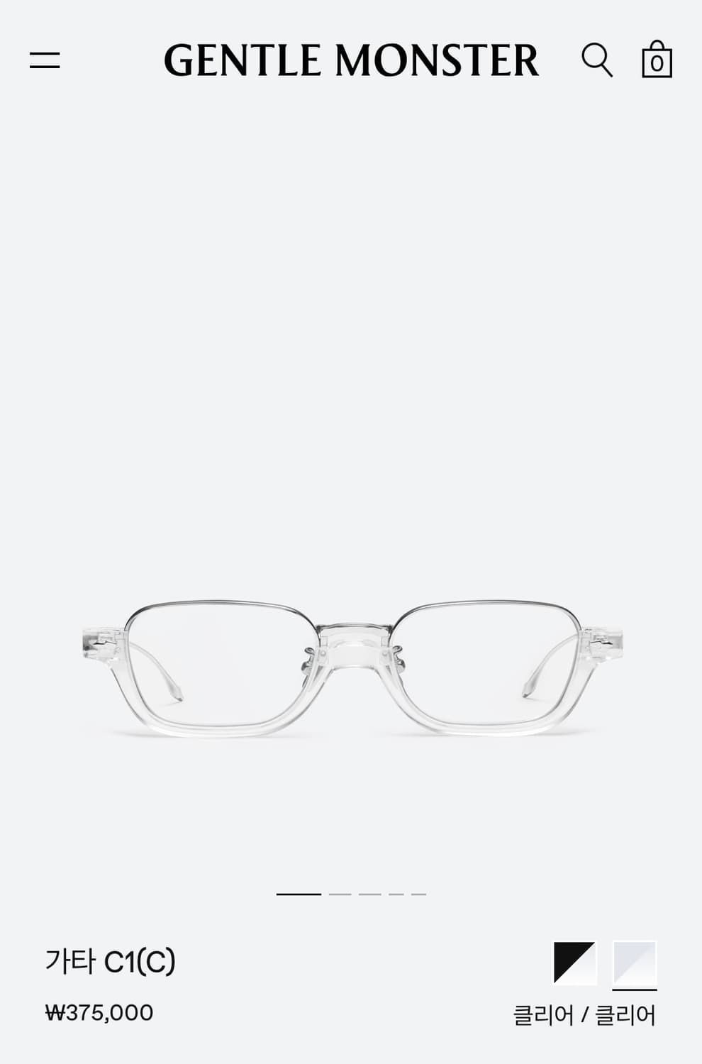 젠틀몬스터 가타 클리어 상품이미지3