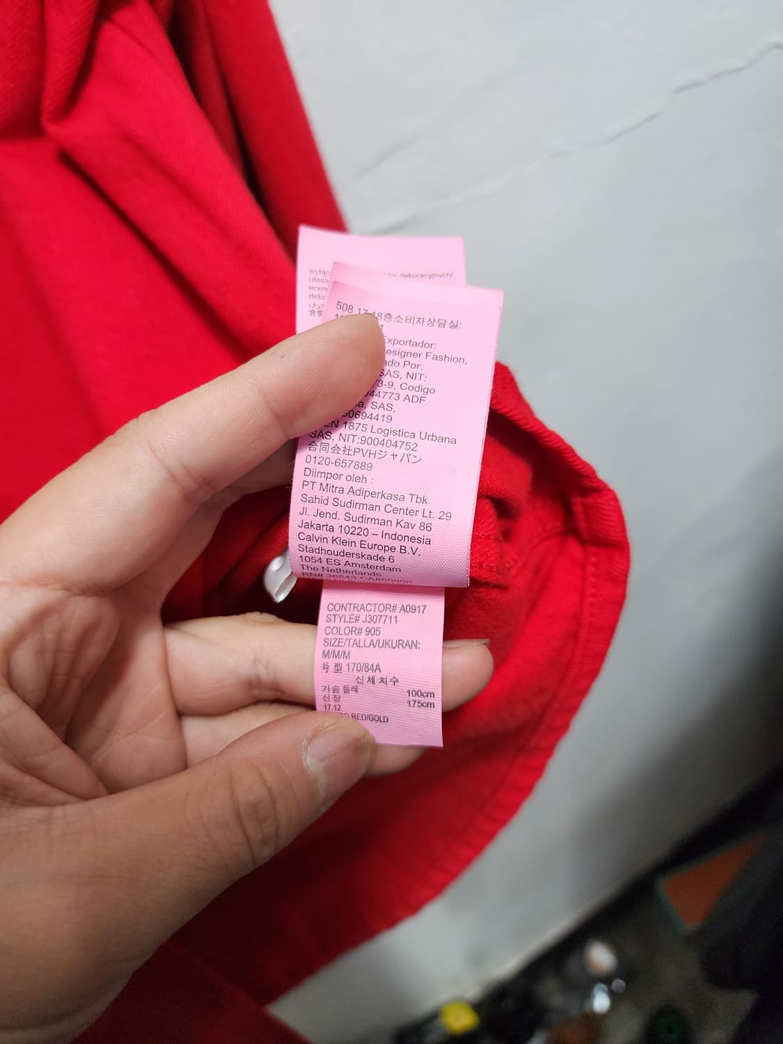 캘빈클라인 라프시몬스 레드 웨스턴셔츠 상품이미지6