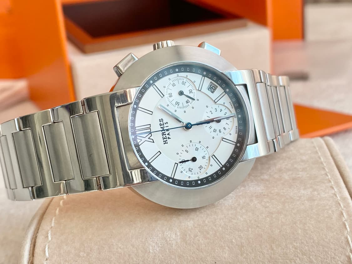 에르메스 노마드 NO1.910 남성용 쿼츠 39mm 화이트 다이얼 상품이미지5