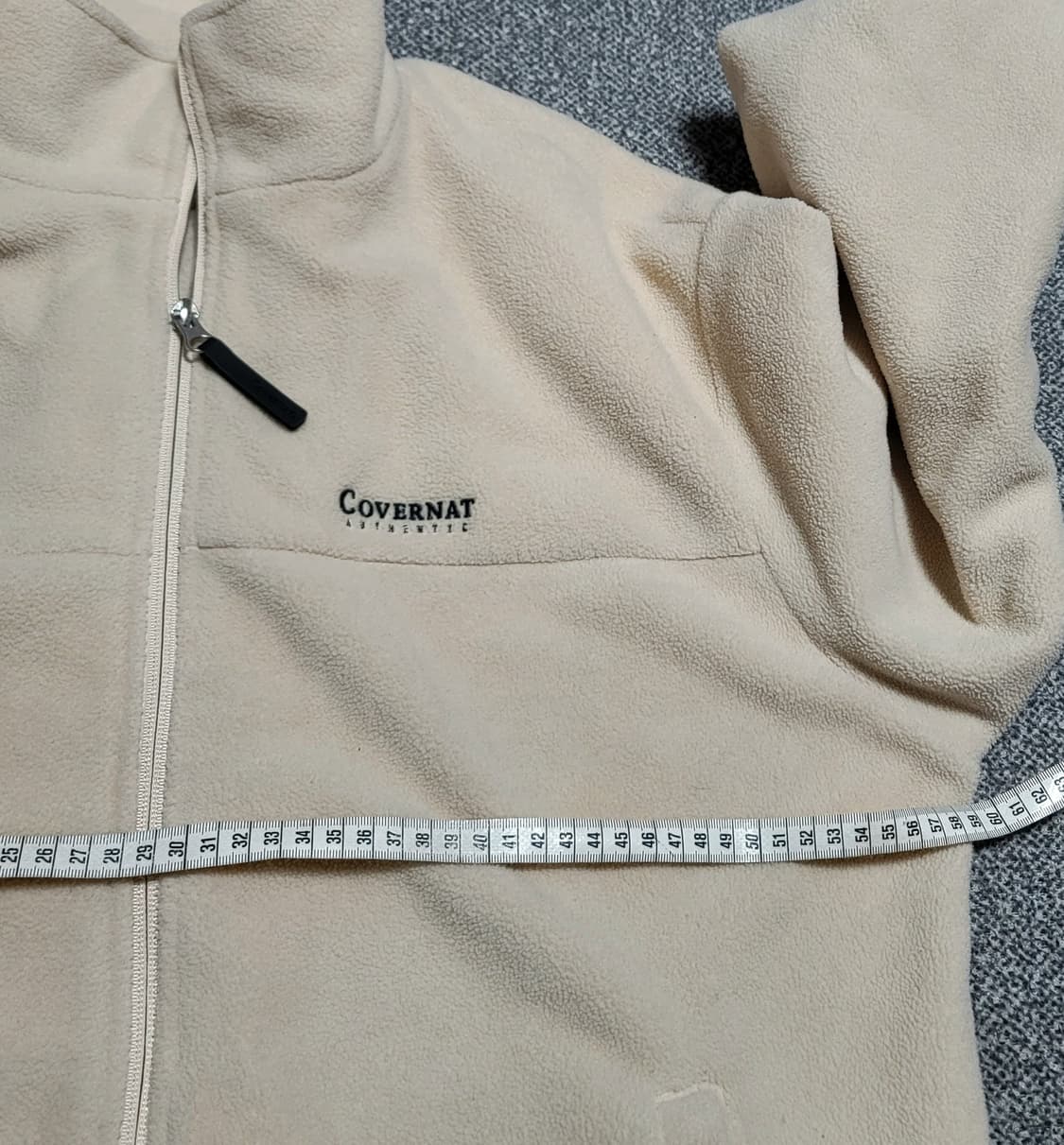 커버낫 플리스 자켓 아이보리 S  오버사이즈 상품이미지4