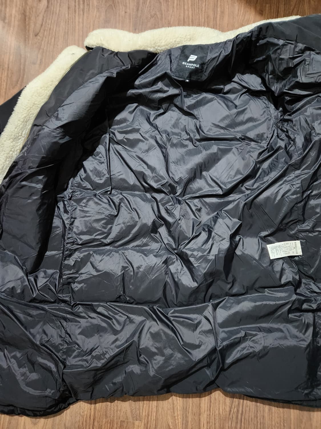 빈폴 스포츠넥 양털 구스다운 롱 패딩 95 상품이미지8