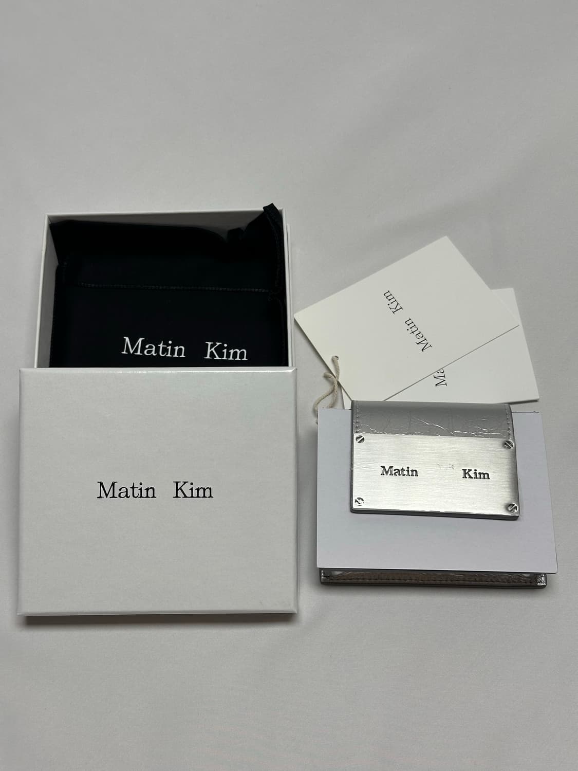 마뗑킴 아코디언 미니백 실버 새제품 상품이미지3