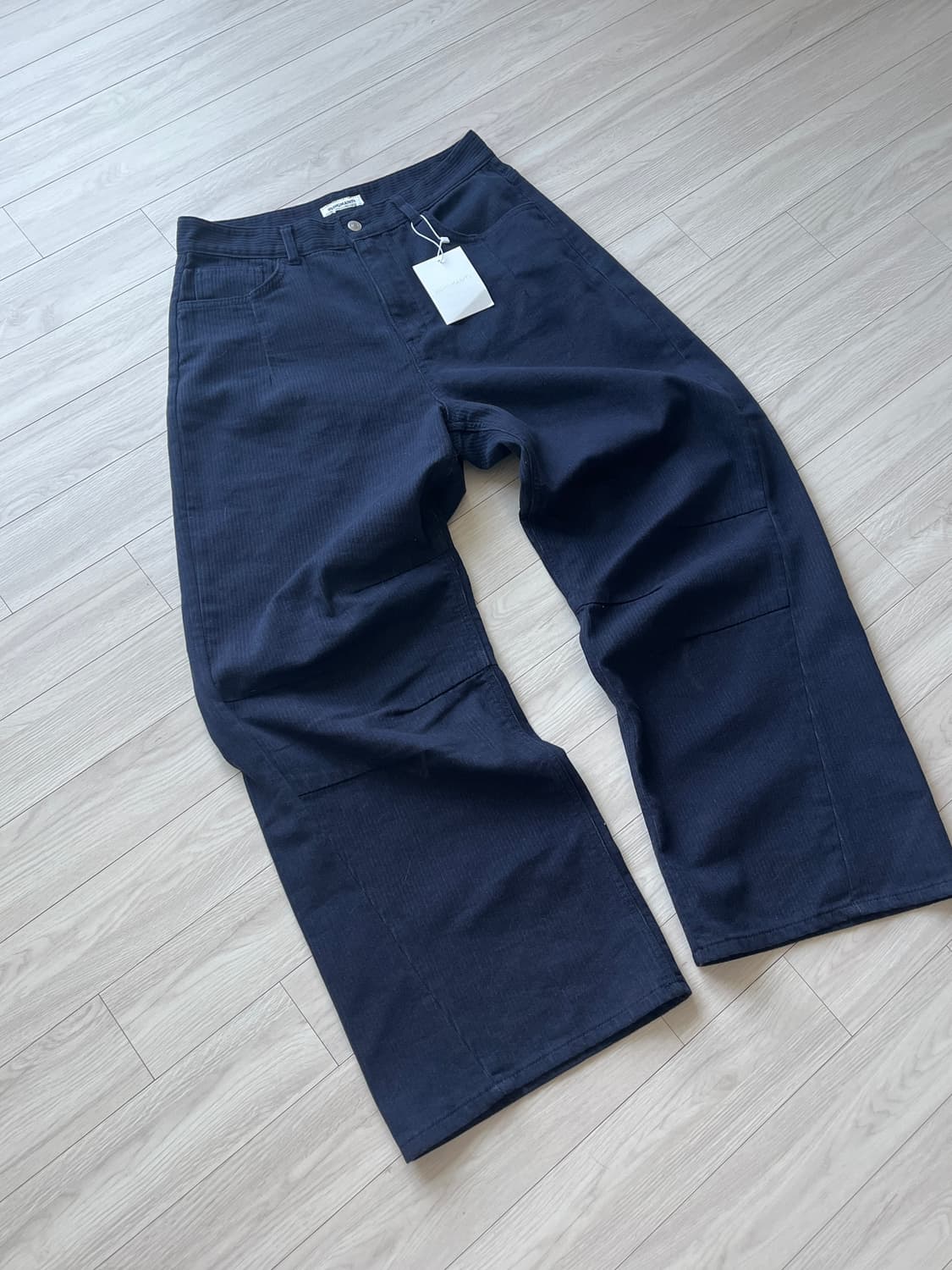 AV PLEATS DYED DENIM PANTS FADED NAVY L 상품이미지2