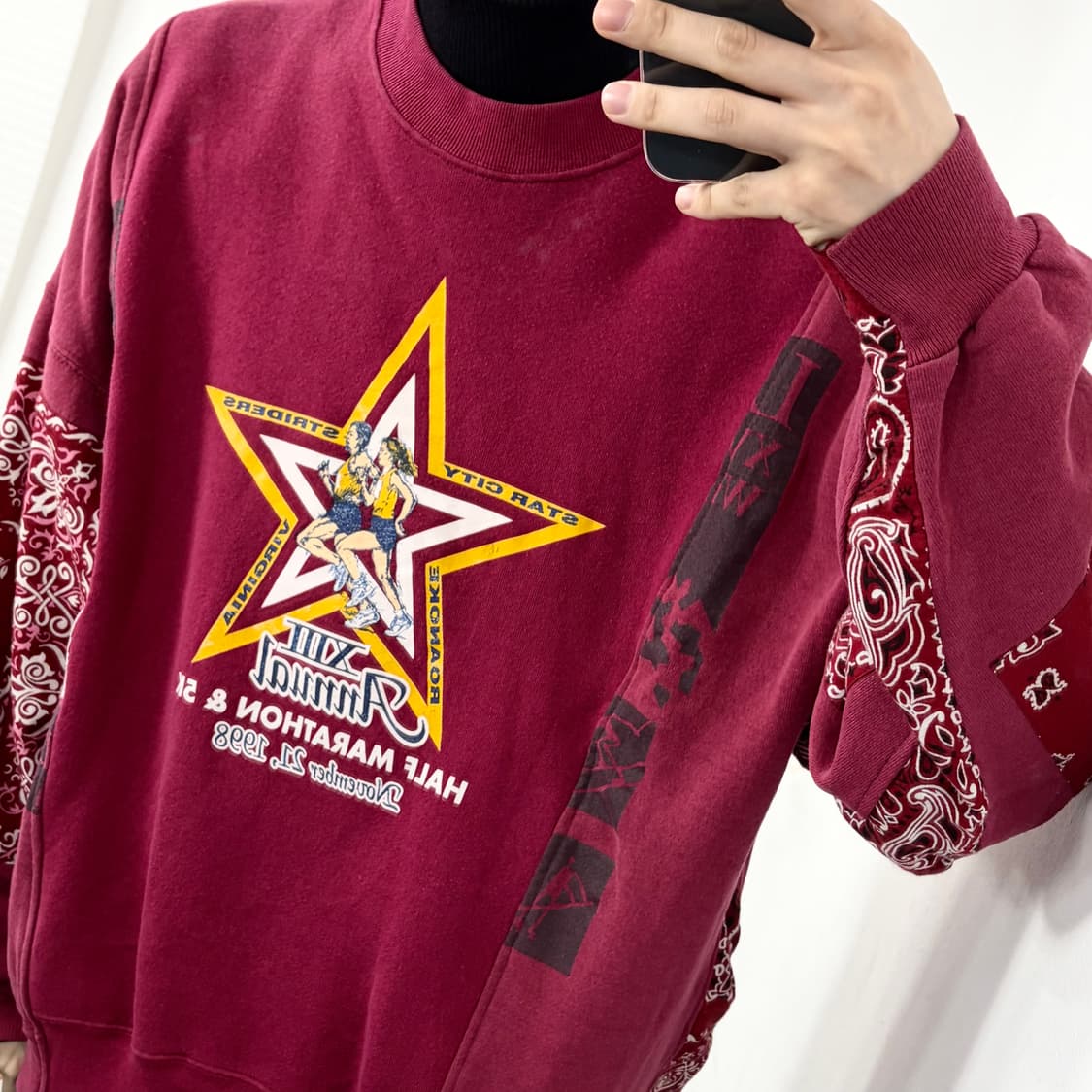 이스트오캄 리빌디드 패치워크 맨투맨 상품이미지4