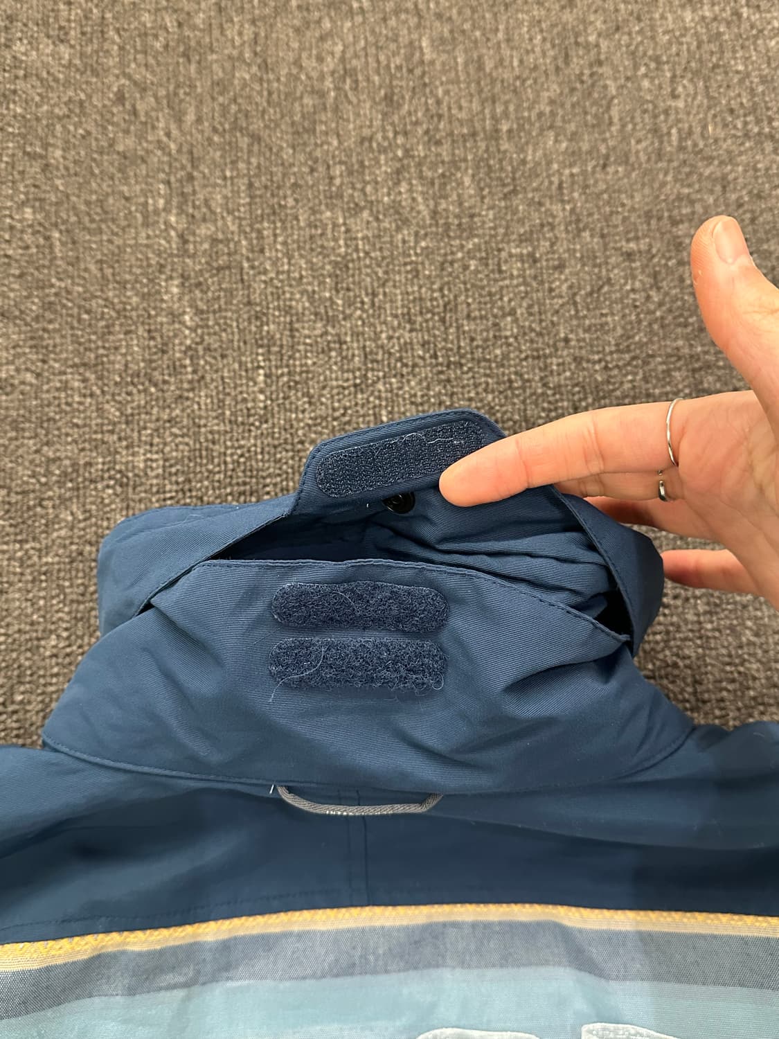 M)컬럼비아 스트라이프 디테일 배색 플리스 자켓 상품이미지8