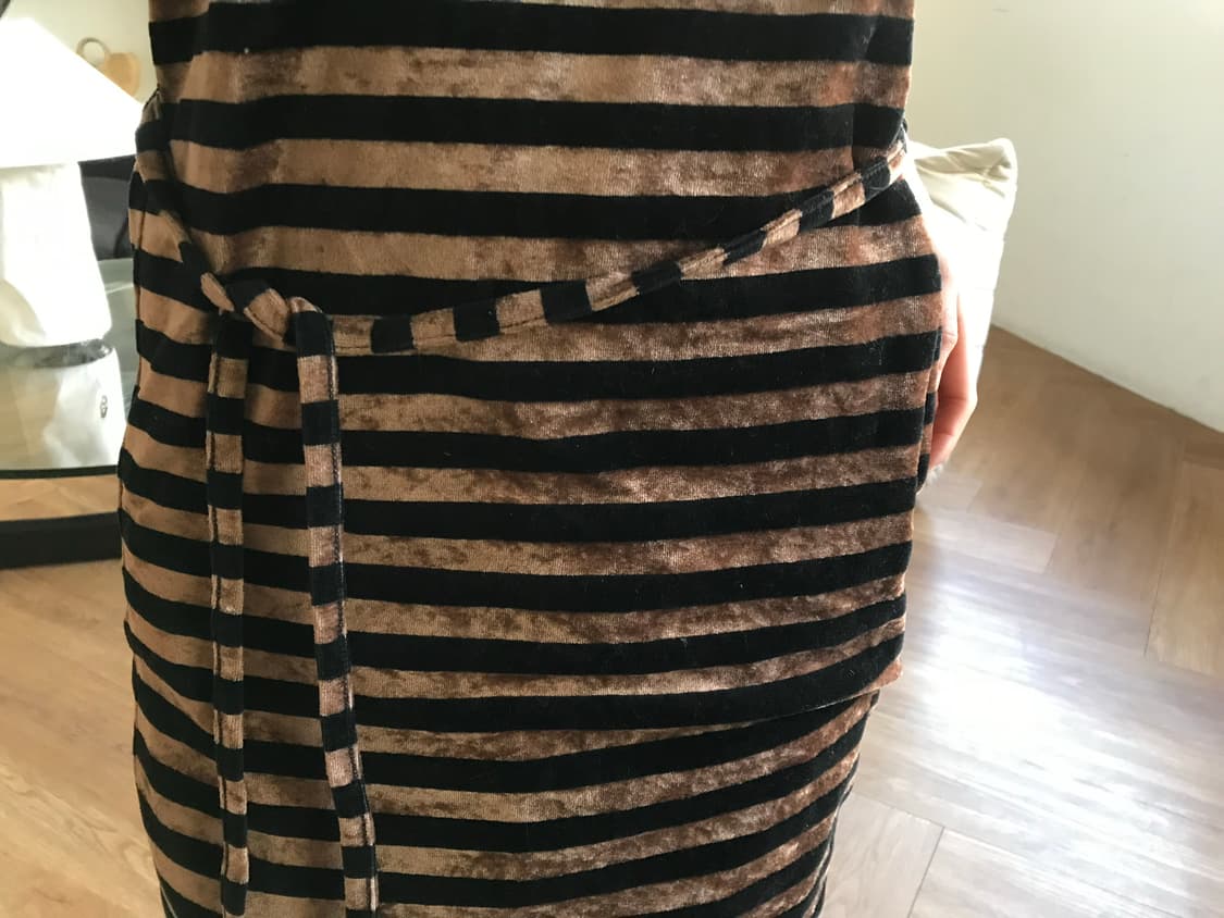 vintage velvet pattern one-piece 상품이미지6