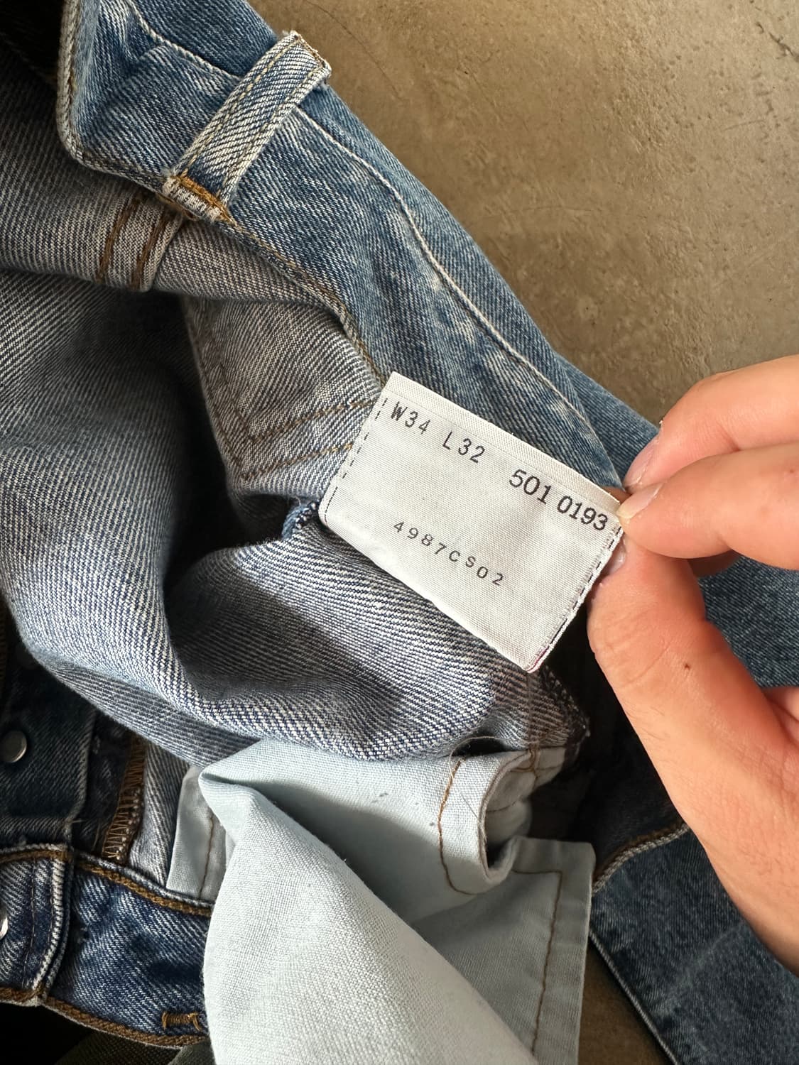 Levis 501 Denim Pants W34 상품이미지5