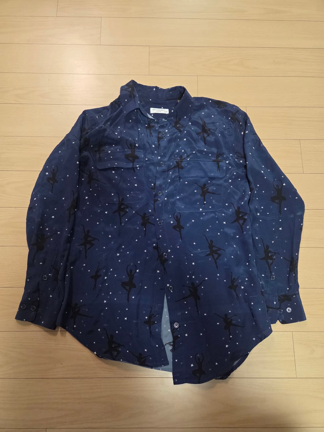 Equipment 고급 실크셔츠 하늘하늘 왕자 남방 발레리나 별 셔츠 상품이미지1