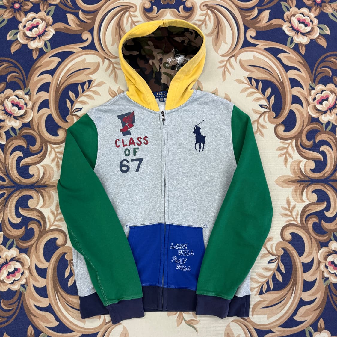 (S)폴로 랄프로렌 Pwing 멀티컬러 후드집업 티셔츠 상품이미지1