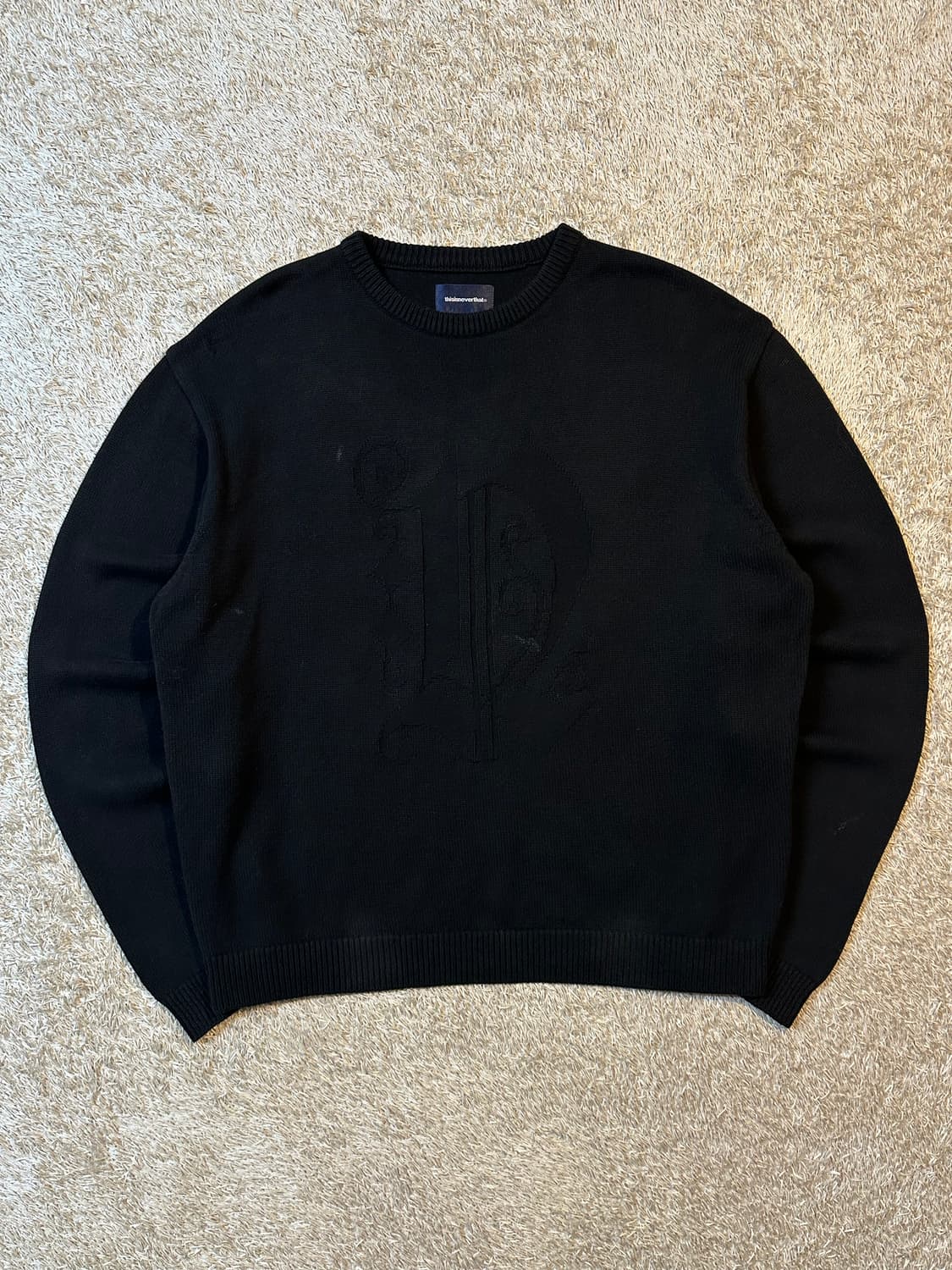 24FW 디스이즈네버댓 Fortuna N-Logo 니트 블랙 XL 상품이미지1