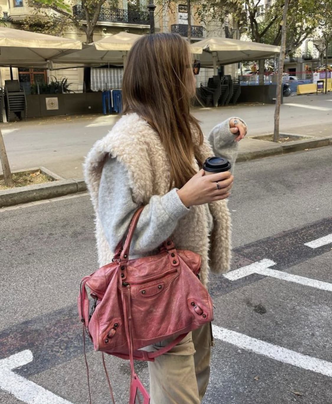 [정품] 발렌시아가 시티 모터백 미디움 핑크 상품이미지9