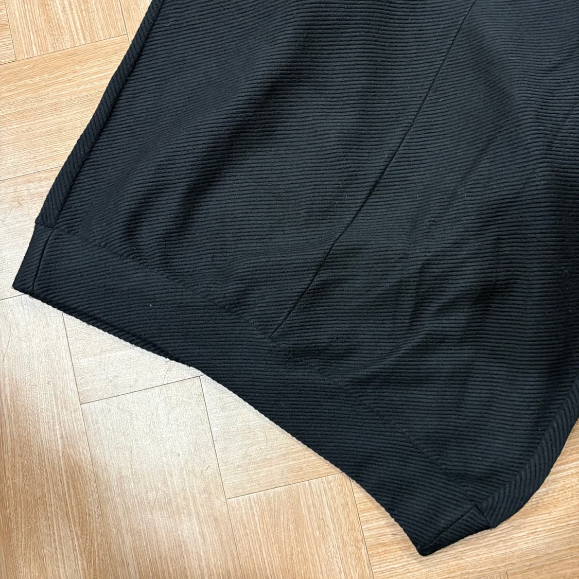 LIMI feu 오버사이즈 블랙 울 숏 슬리브 코트 상품이미지9