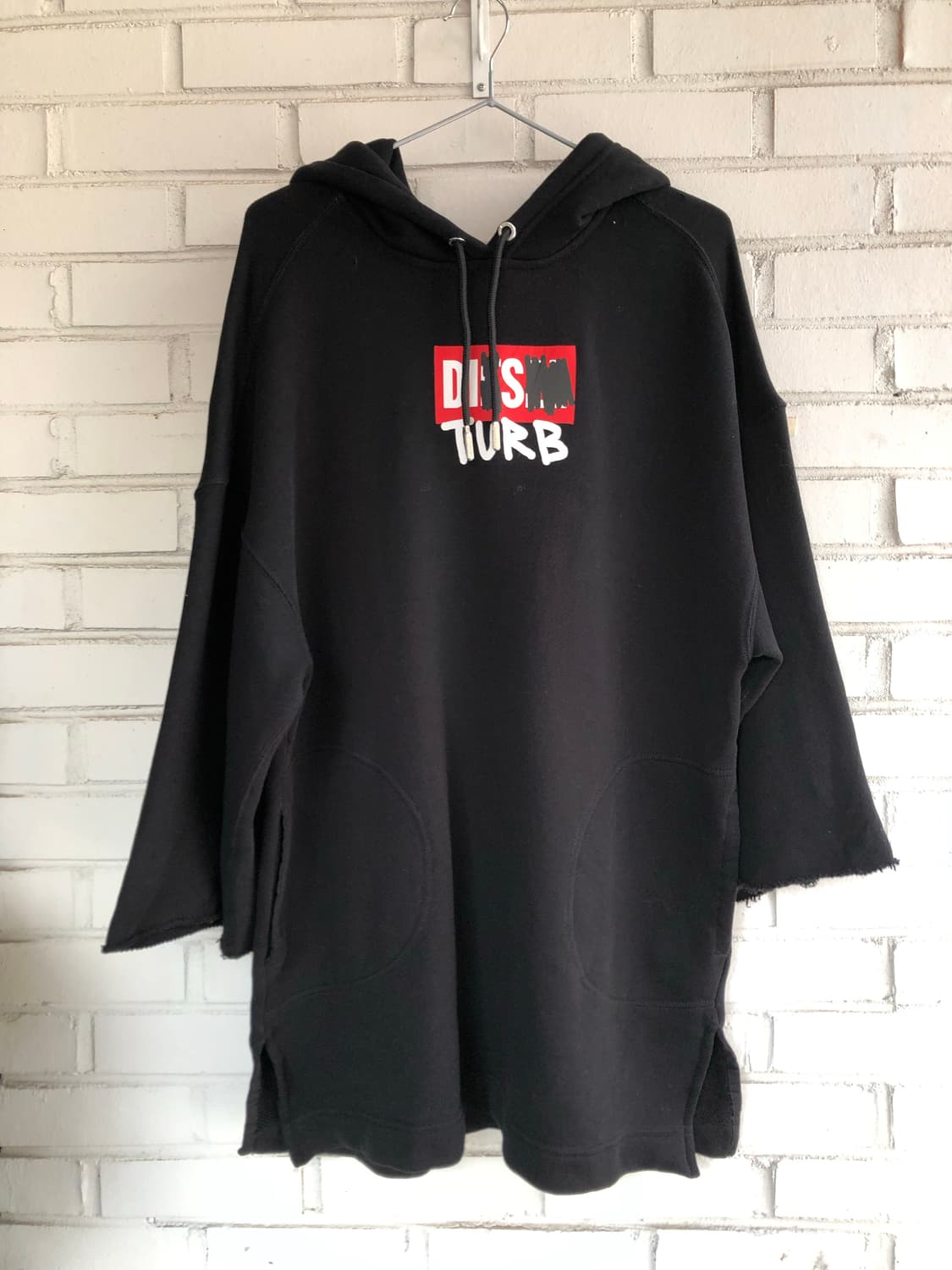 디젤 스웨트 후드 원피스 상품이미지1