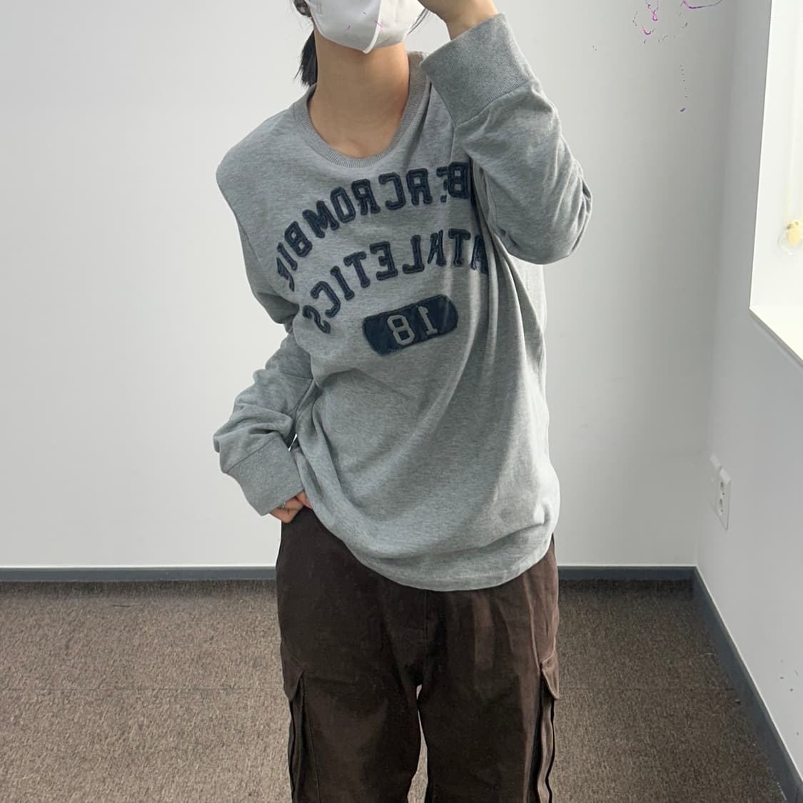 Abercrombie 아베크롬비 스펠아웃 로고 롱슬리브 상품이미지1