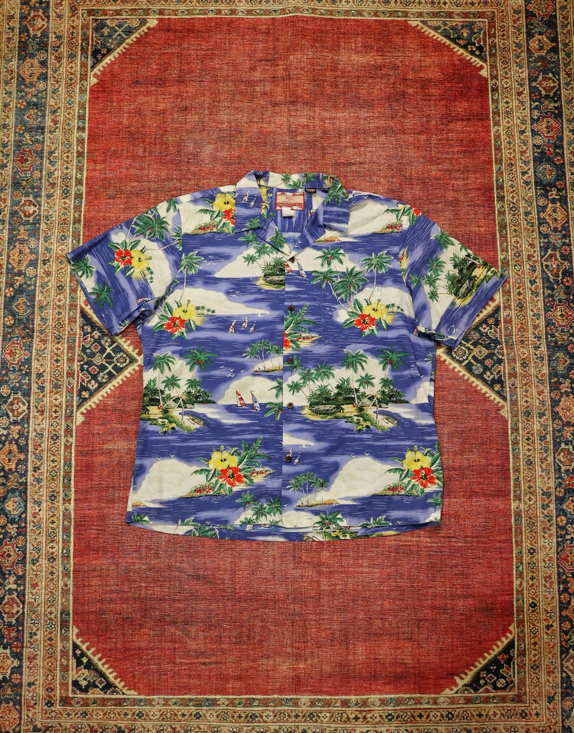 90s 빈티지 오리지널 하와이안셔츠 판매 상품이미지1