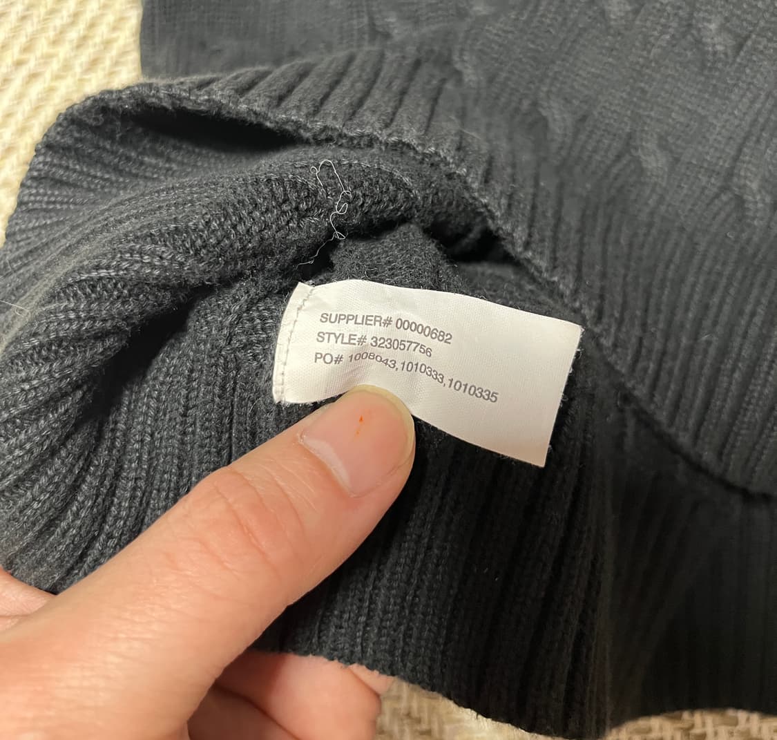 폴로 랄프로렌 케이블 니트 조끼 베스트 L 상품이미지6