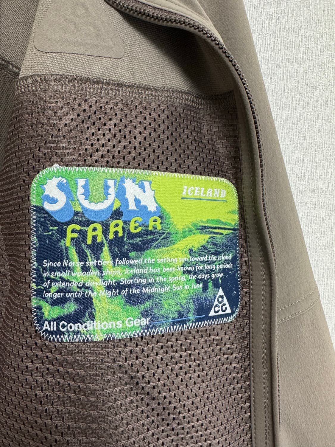 [L] 나이키 ACG 썬 페어러 자켓 아이언스톤 상품이미지4