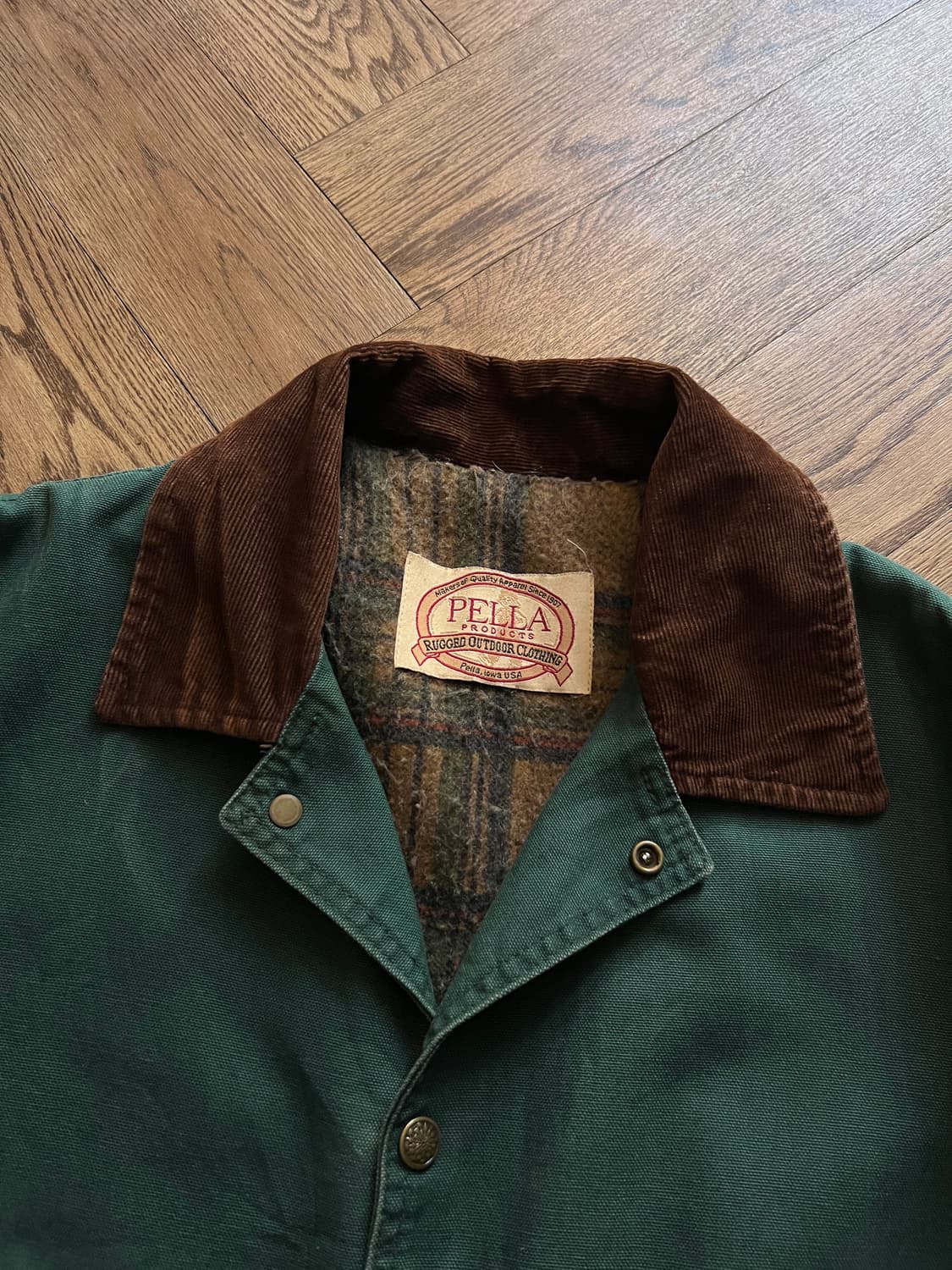 [M]90's Made in USA 빈티지 페이딩 헌팅 자켓 상품이미지2