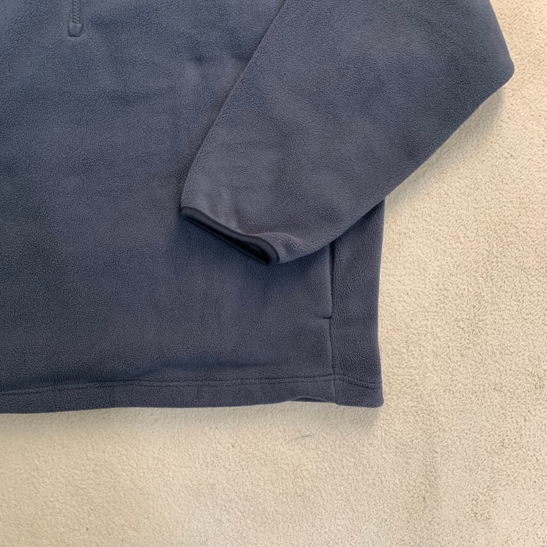 유니클로 후리스 하프집업 오버사이즈 풀오버(XL/다크그레이)신칠라 플리스 상품이미지3