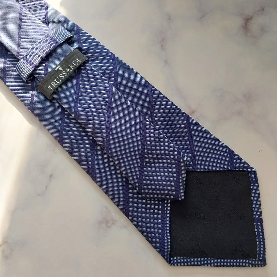 트루사르디 실크 스트라이프 자카드 넥타이 9.4cm A+등급 K1294
 상품이미지9