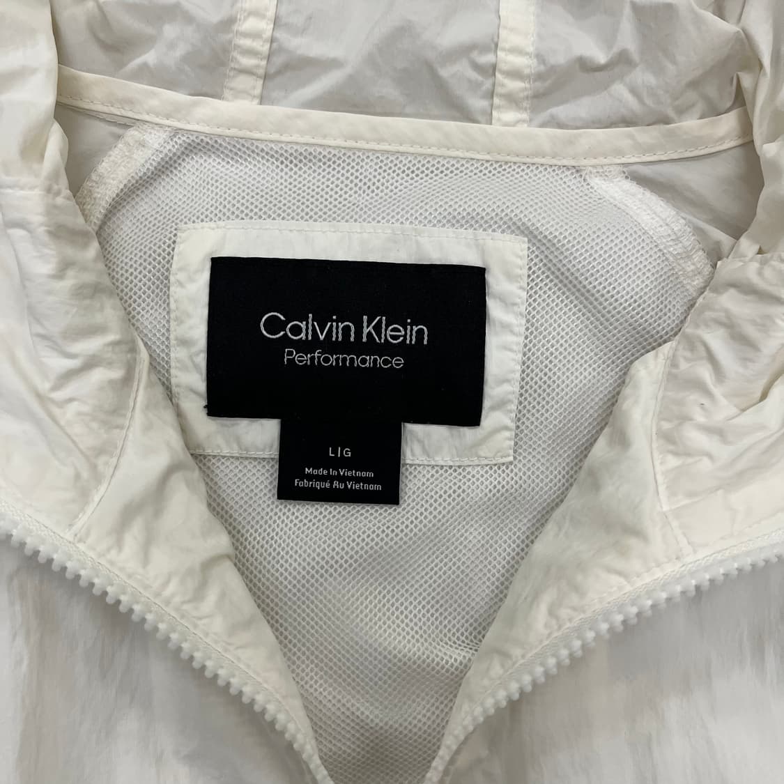 [L] 캘빈클라인 퍼포먼스 허리 스트링 후드 바람막이 자켓 4127 상품이미지7