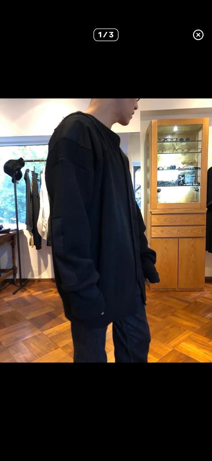 yoji yamamoto 블랙 니트  상품이미지5