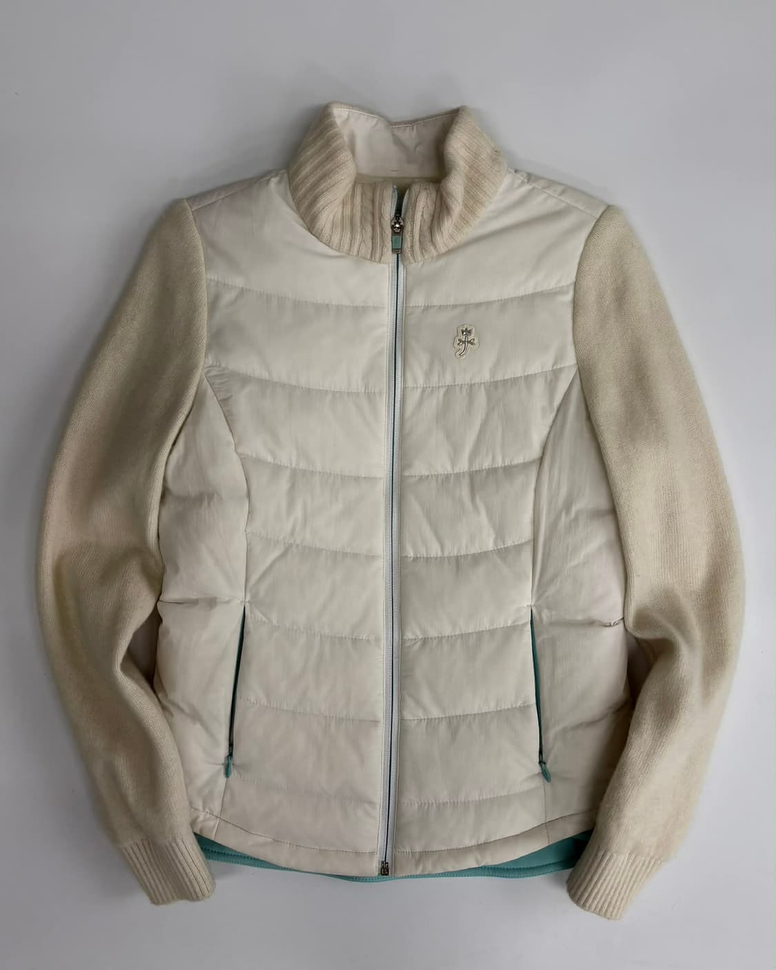 [85] Castelbajac 까스텔바작 울 캐시미어 여성 다운 니트 패 상품이미지1