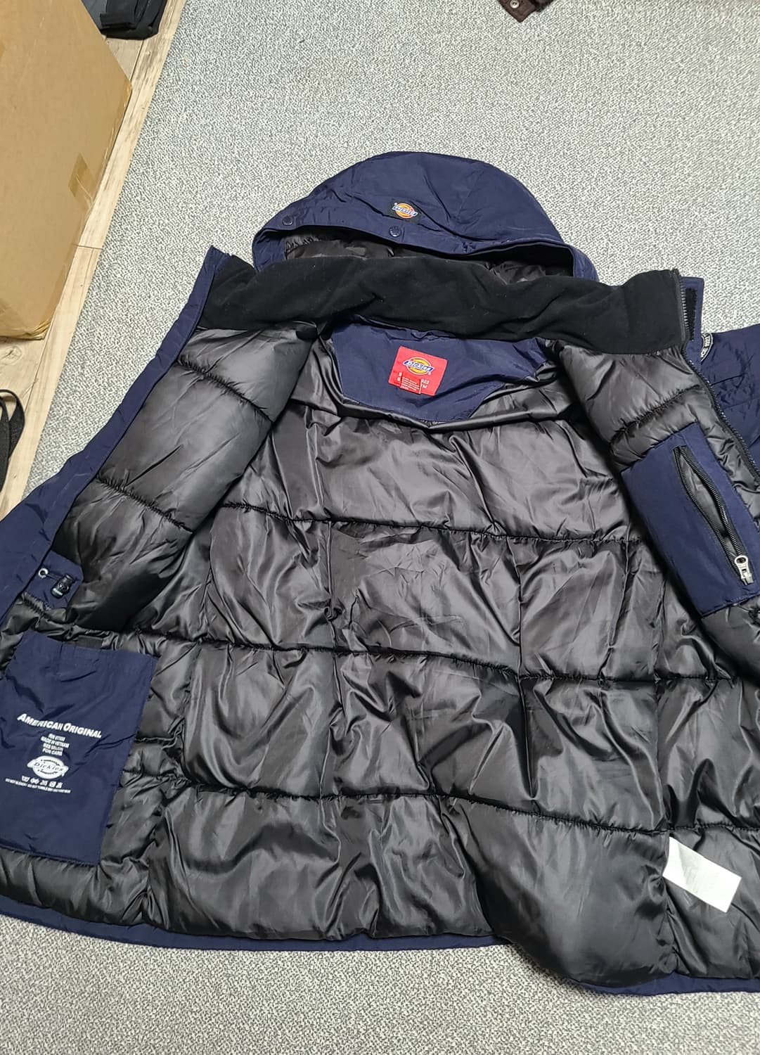 디키즈 네이비 폴리패딩 S-M 상품이미지5