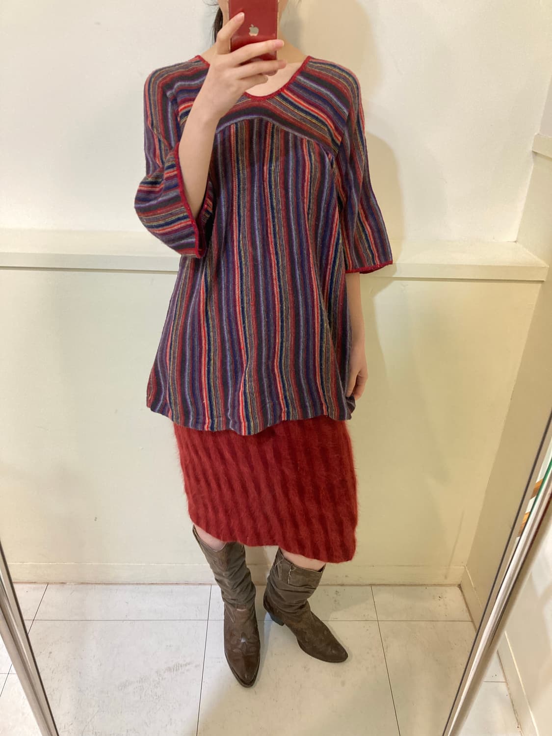 에스닉 울 모리 레이어드 니트 상품이미지9