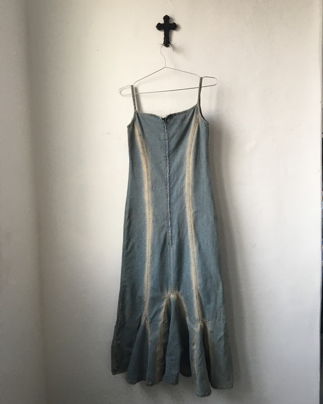 Stud point washing denim onepiece 상품이미지3