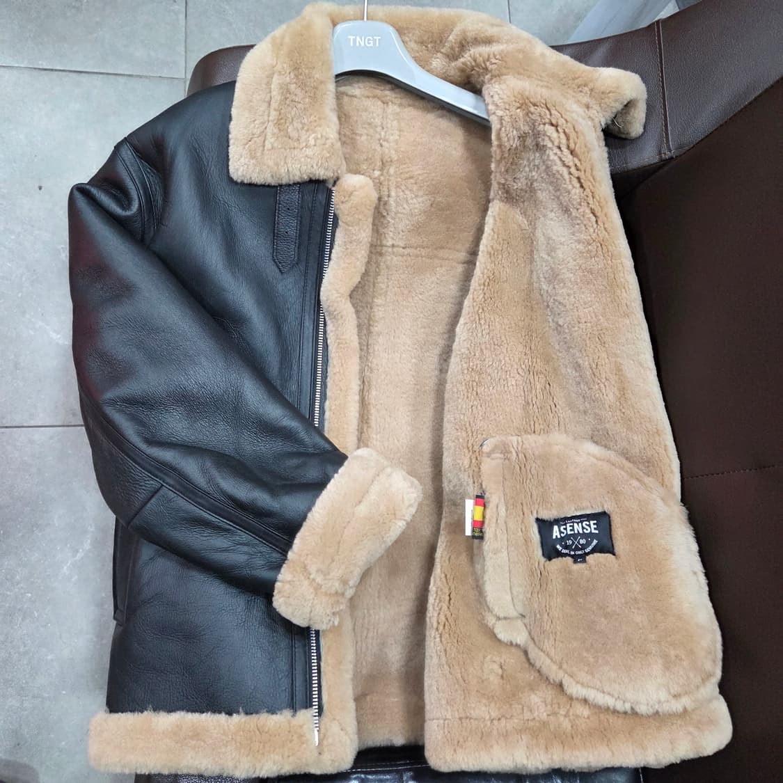 B3 스페인 리얼 램스킨 무스탕 상품이미지1