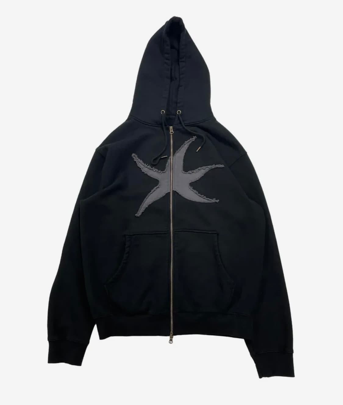 TCM starfish hooded zip-up (black) 상품이미지1