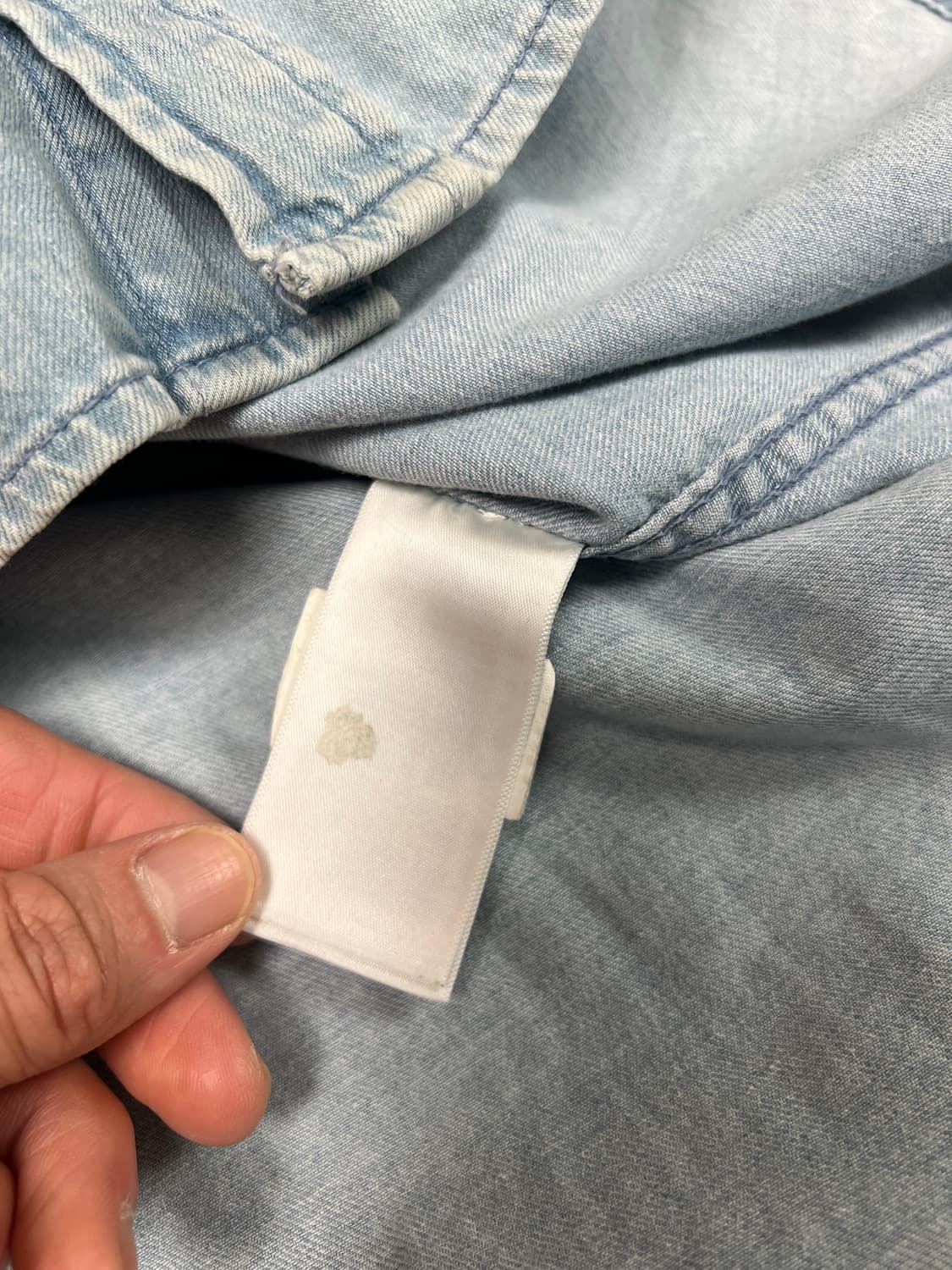 [M] SANDRO 산드로 빈티지 연청 웨스턴 셔츠 상품이미지5