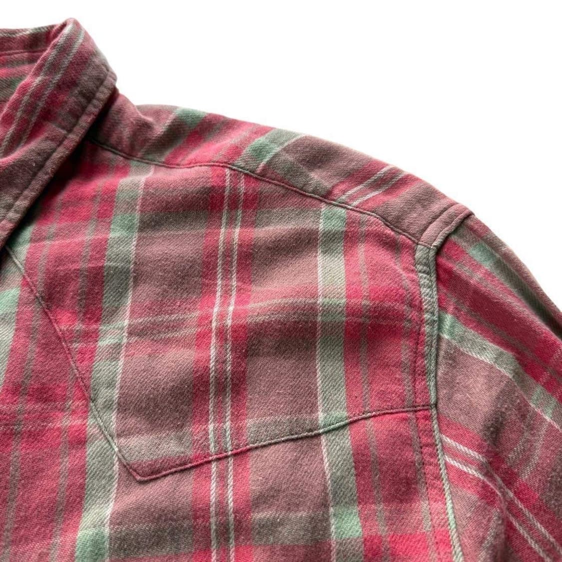 RRL 웨스턴 레드 체크 셔츠 L 상품이미지4