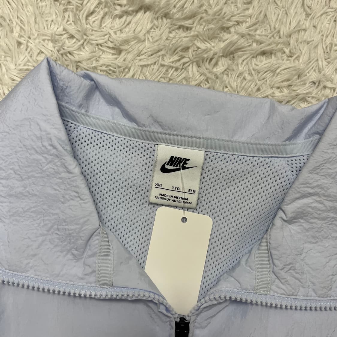 Nike sky blue big swoosh windbreaker 상품이미지6