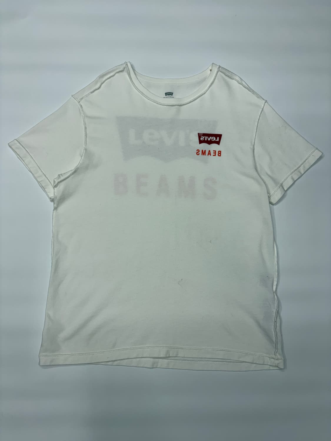 Levi s x BEAMS 리바이스 빔즈 리버스 프린트 티셔츠 상품이미지6