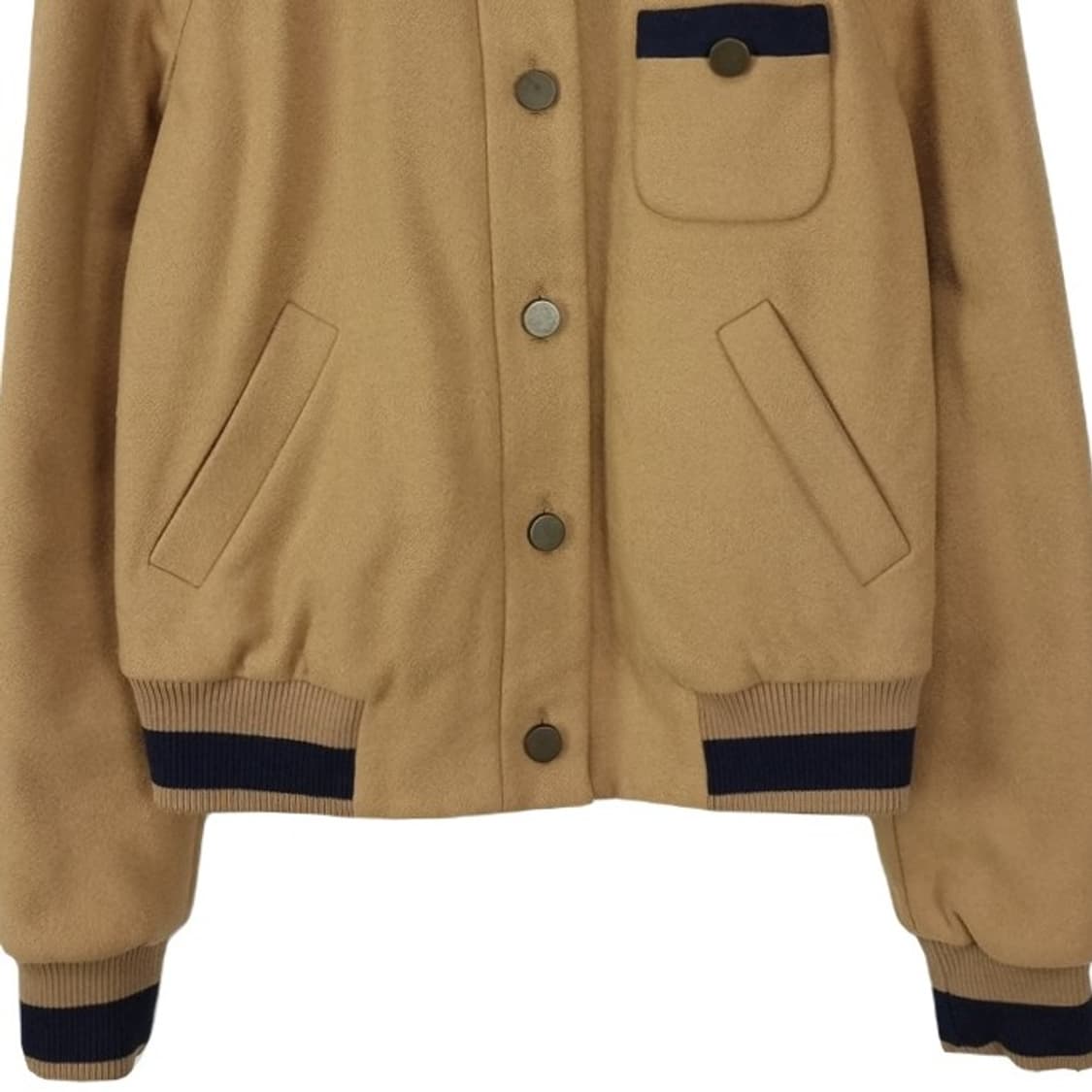 씨 바이 클로에 빈티지 울 모직 블루종 베이지 P01144 상품이미지5