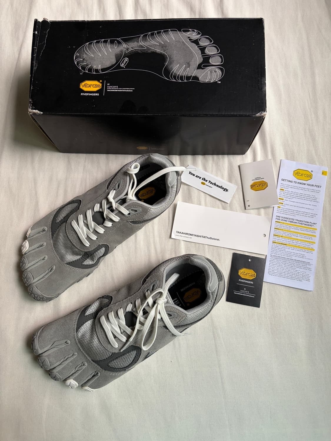 타카히로미야시타 더 솔로이스트 x 수이코크 닌 런 솔 파이브핑거스 그레이 상품이미지1