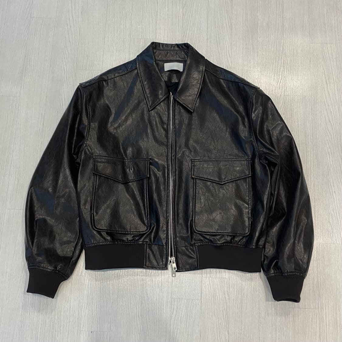 젠틀커버 A-2 레더 자켓 브라운 L 상품이미지2