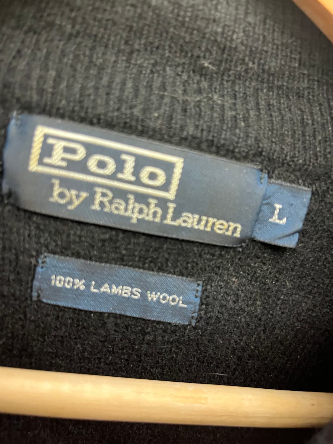 폴로 랄프로렌 시그니처로고 사이드 더블라인 반집업 니트 상품이미지4