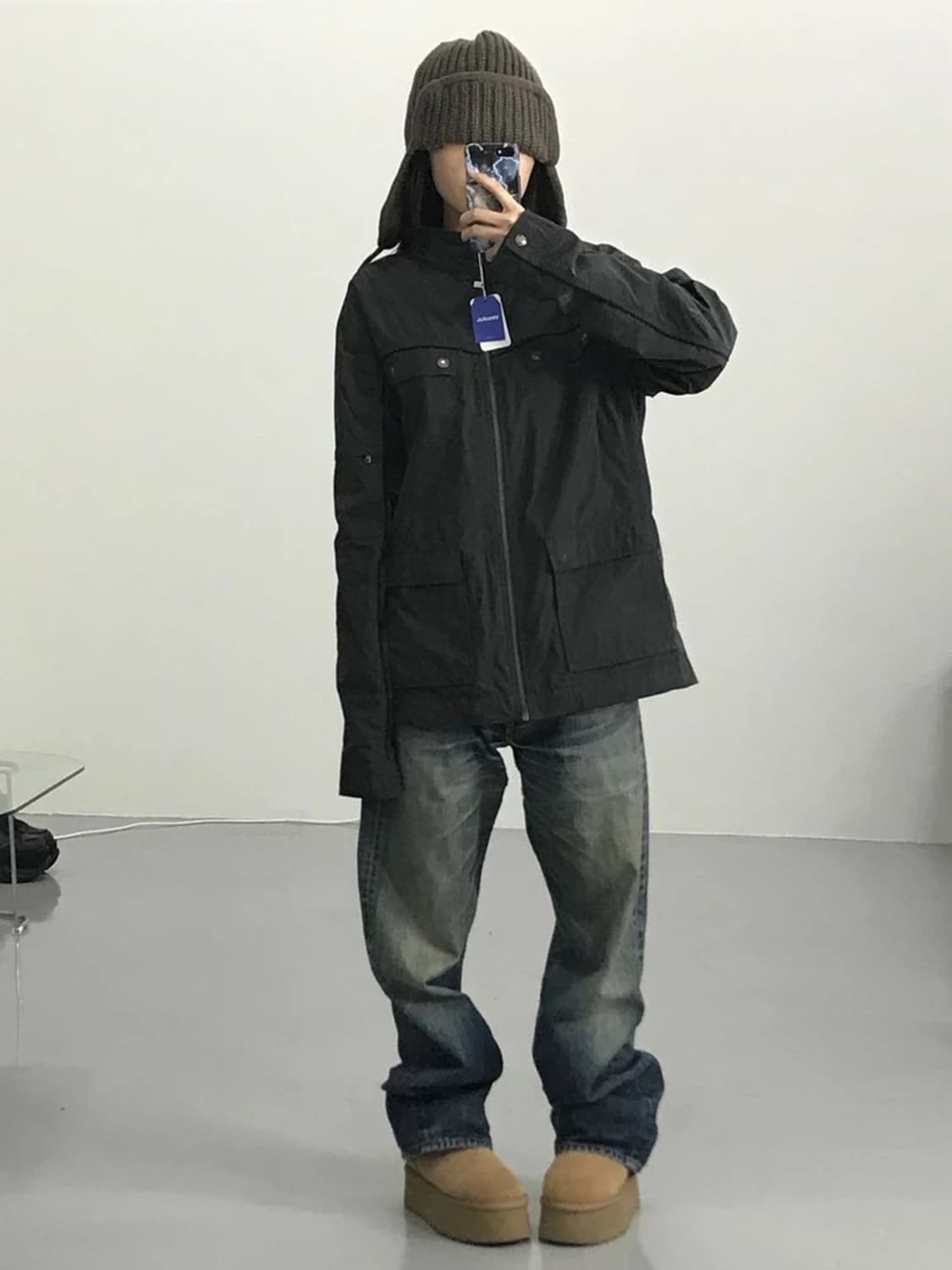 켈빈클라인 락시크 무드 블랙 집업 상품이미지2