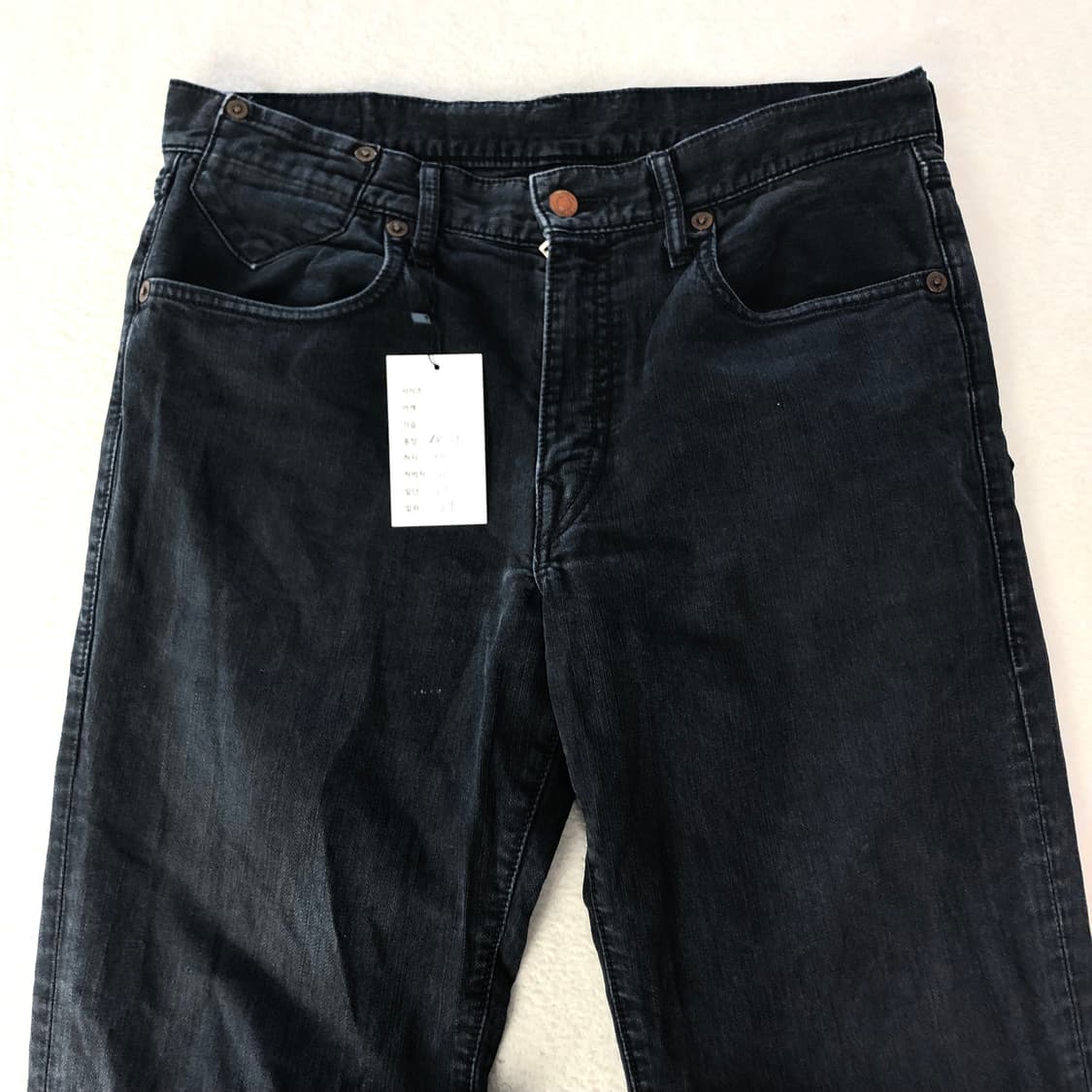 리바이스 517 흑청 데님팬츠  상품이미지4