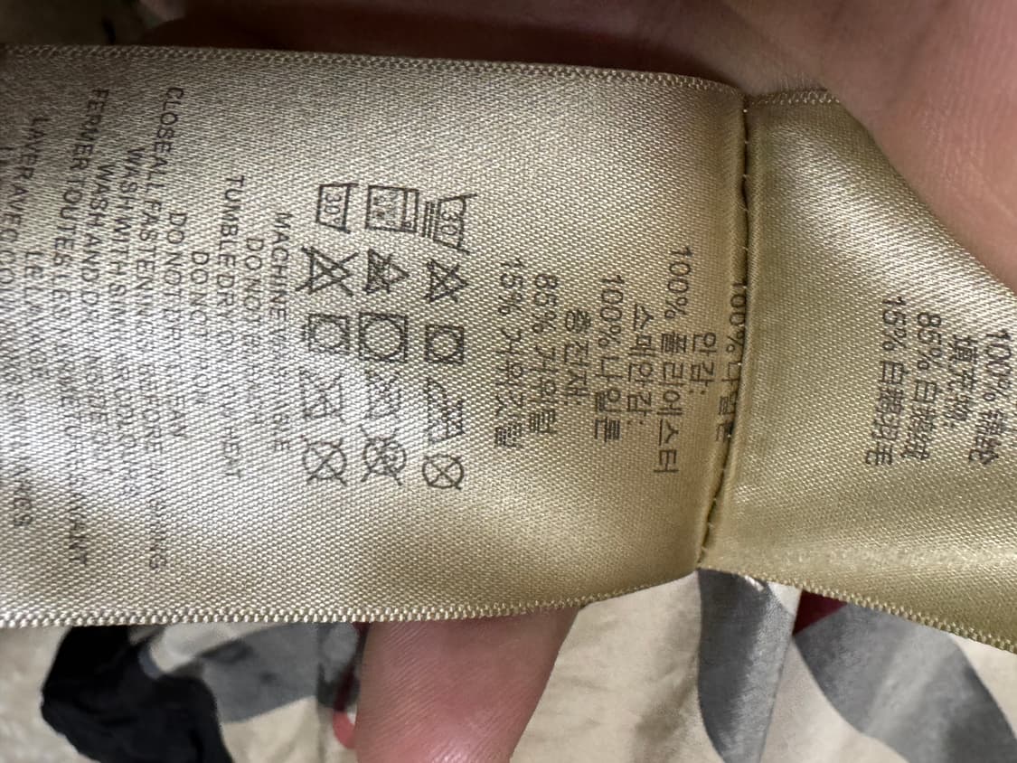 버버리 런던 잉글랜드 롱패딩 M 블랙 폭스퍼 (66사이즈) 상품이미지9