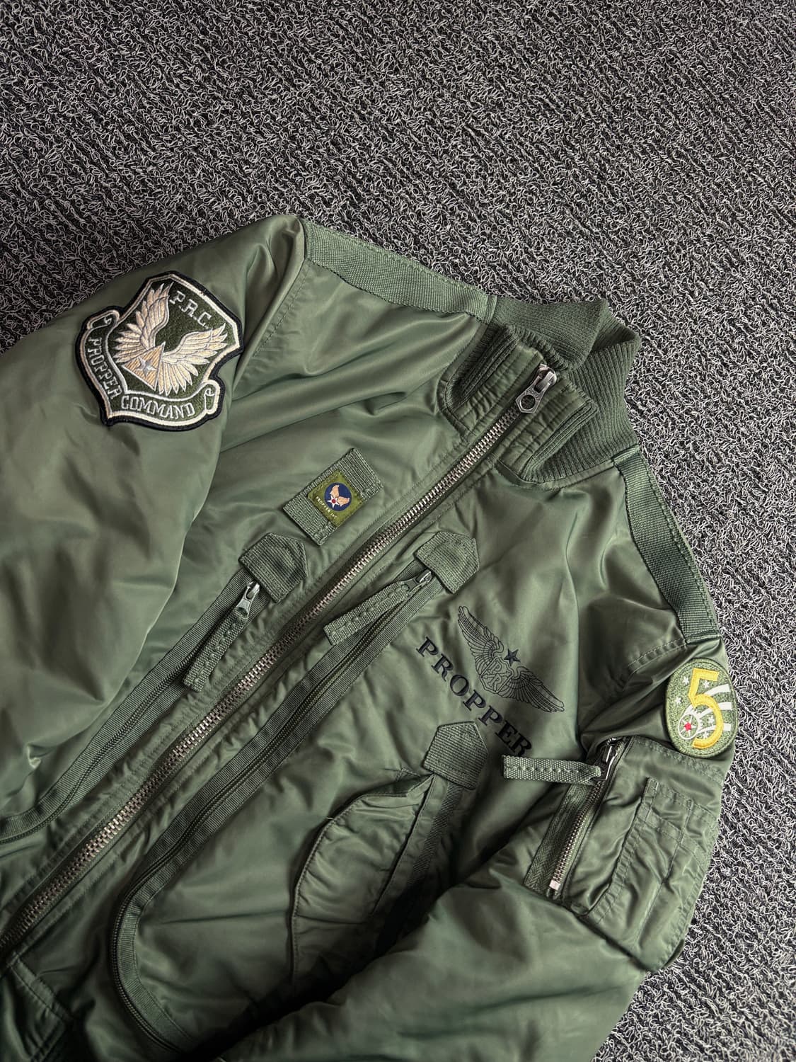 프로퍼 US 에어포스 밀리터리 ma-1 항공 점퍼 3614 상품이미지3