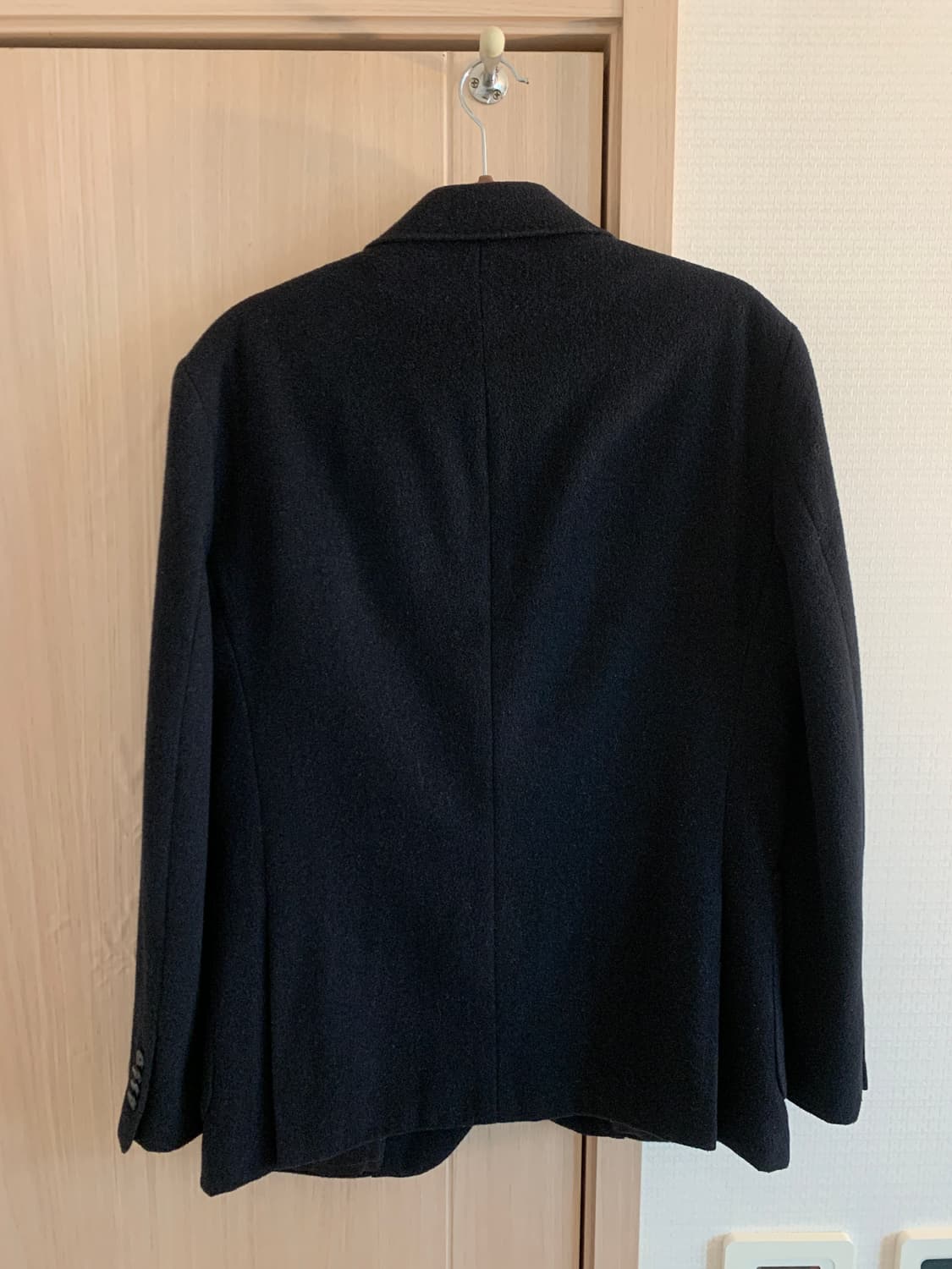 L’UOMO Italy premium 모직 블레이저 자켓 블랙 상품이미지2